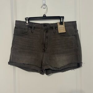 NWT Madewell Slater Wash High Waist Denim Jean Shorts Women’s 33